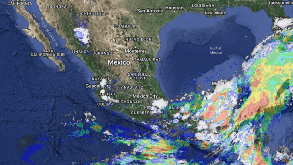 Persistirá temporal de lluvias en el sureste del país