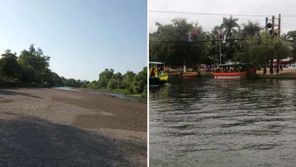 El río en Sinaloa de Leyva era un atractivo apenas en Semana Santa, ahora luce seco y sin vida | FOTOS