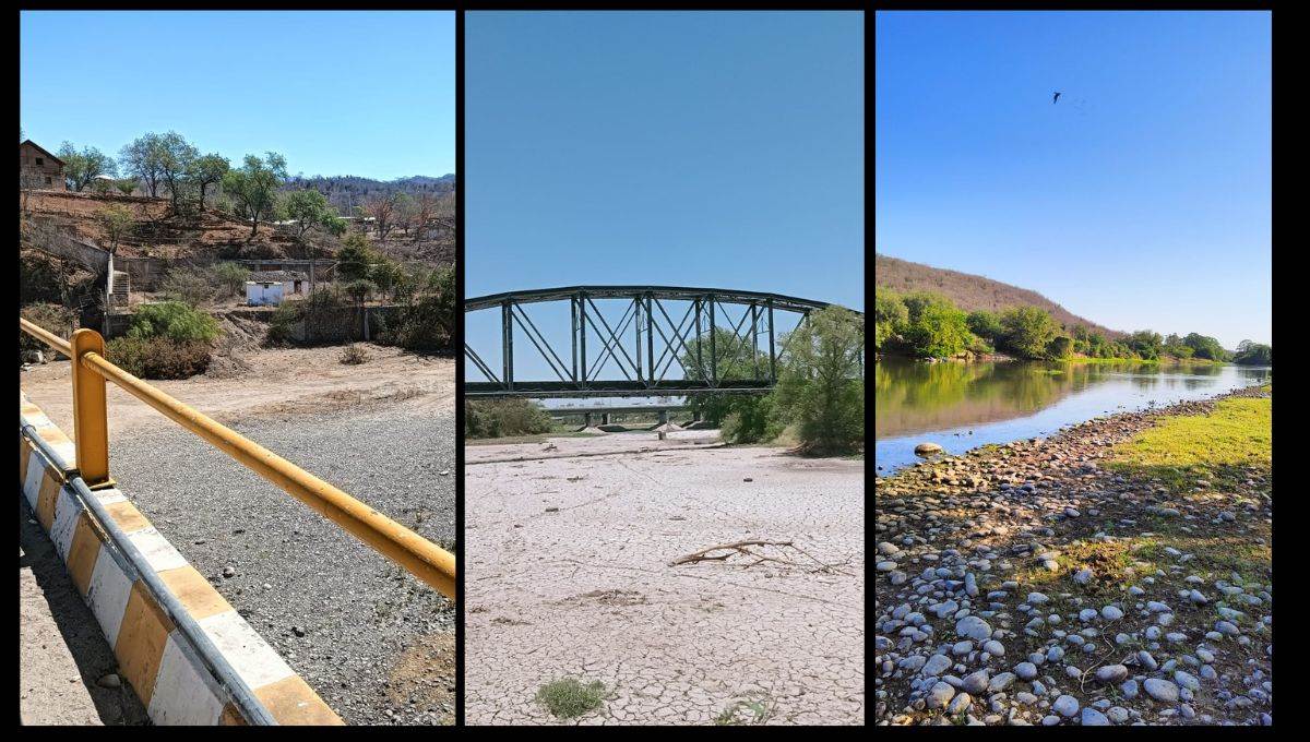 Así lucen los 11 ríos de Sinaloa ante la intensa sequía que azota a México