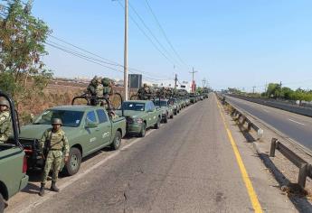 Arriban 300 elementos del Ejército Mexicano para reforzar la seguridad de Culiacán