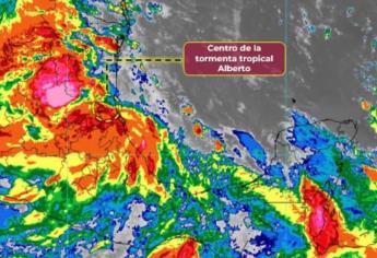 Tormenta Tropical «Alberto» toca tierra; se esperan lluvias para Sinaloa