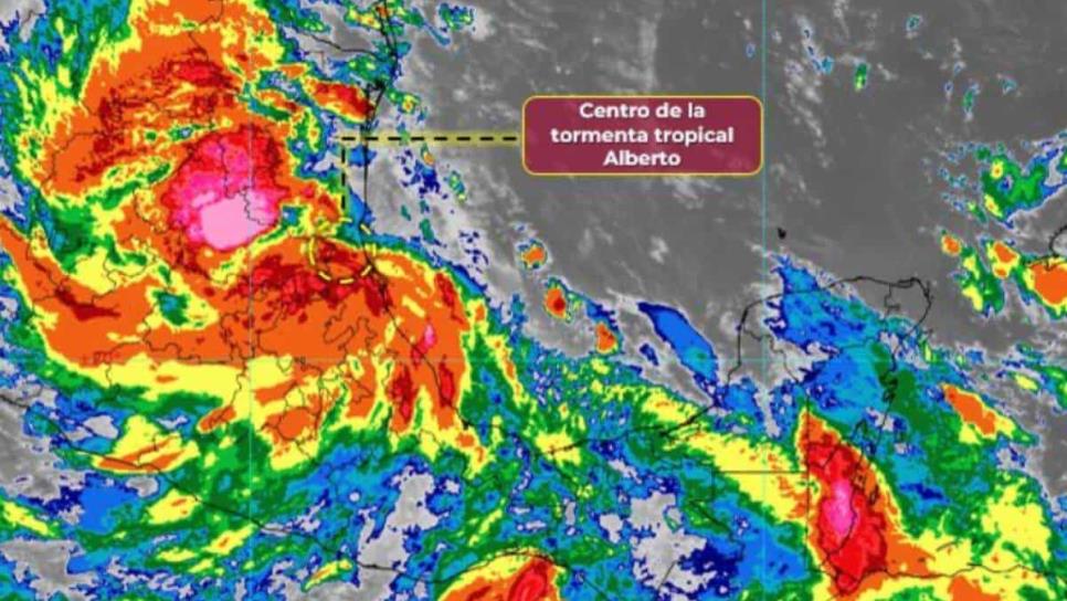 Tormenta Tropical «Alberto» toca tierra; se esperan lluvias para Sinaloa