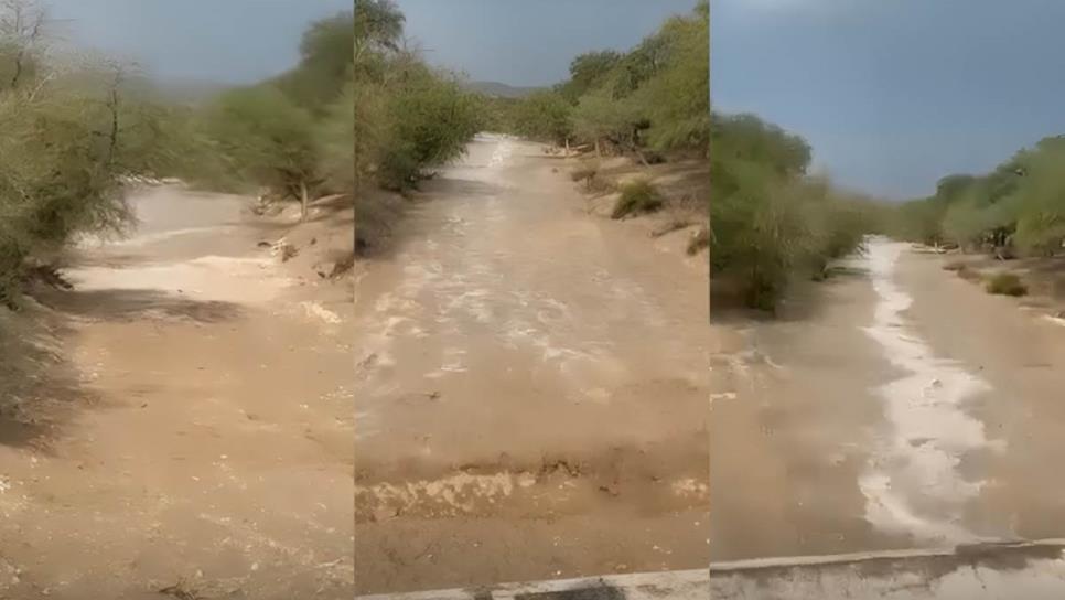 Momento exacto en que el agua vuelve a su cauce en este río que estaba completamente seco | VIDEO