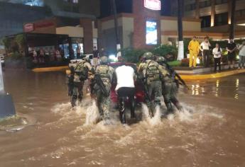 Ejército Mexicano aplica Plan DN-III-E en Mazatlán por tormenta Alberto