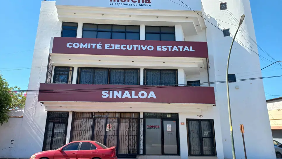 Oficinas de Morena Sinaloa. FOTO: Sebastián Martínez.