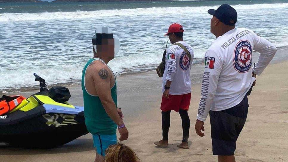 Quemadores lesionan a niños, menor extraviado, y volcadura de kayak y jetsky en Mazatlán