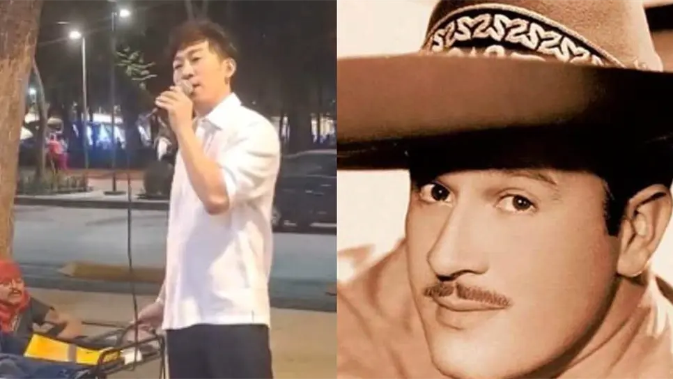 FOTO: Coreano recuerda a Pedro Infante.