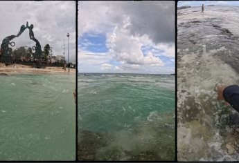 Brotan ojos de agua en playas de Quintana Roo