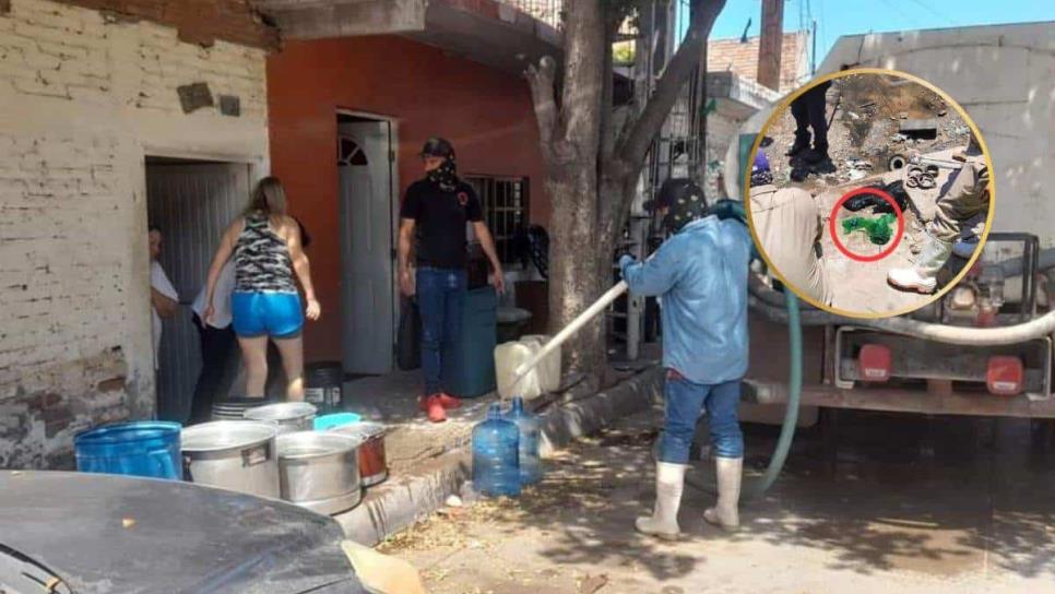 Una botella de plástico dejó sin agua a 5 barrios de Topolobampo; tapó las tuberías