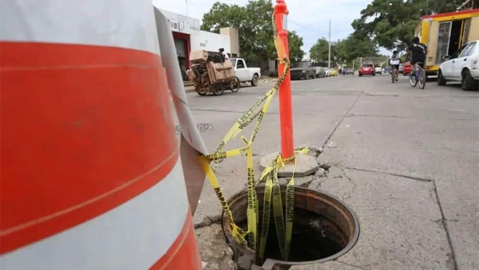 En Mazatlán se roban hasta 10 tapas de alcantarillas por semana