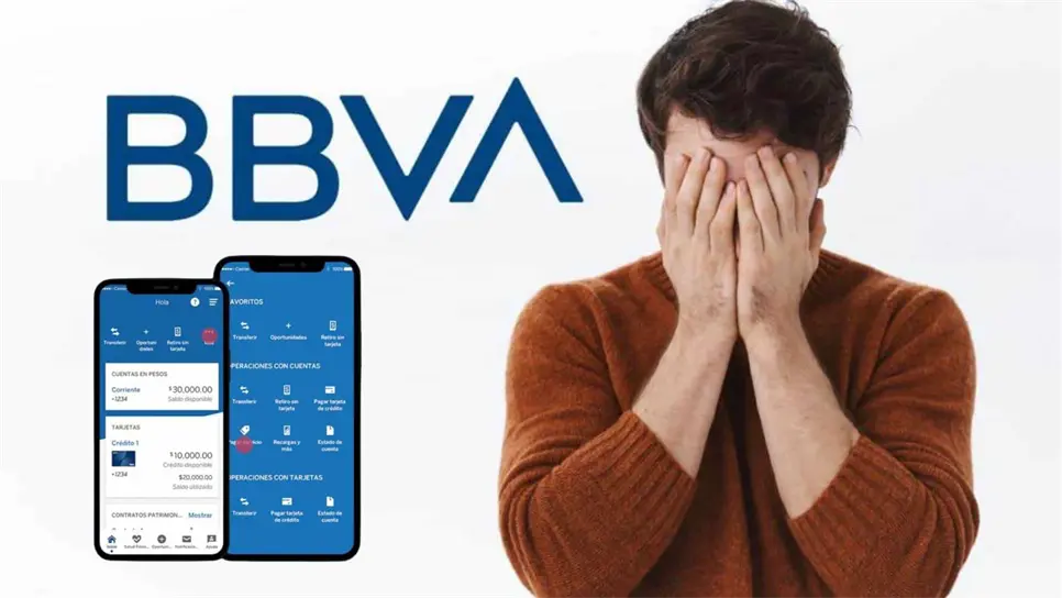 FOTO: La app BBVA está fallando.