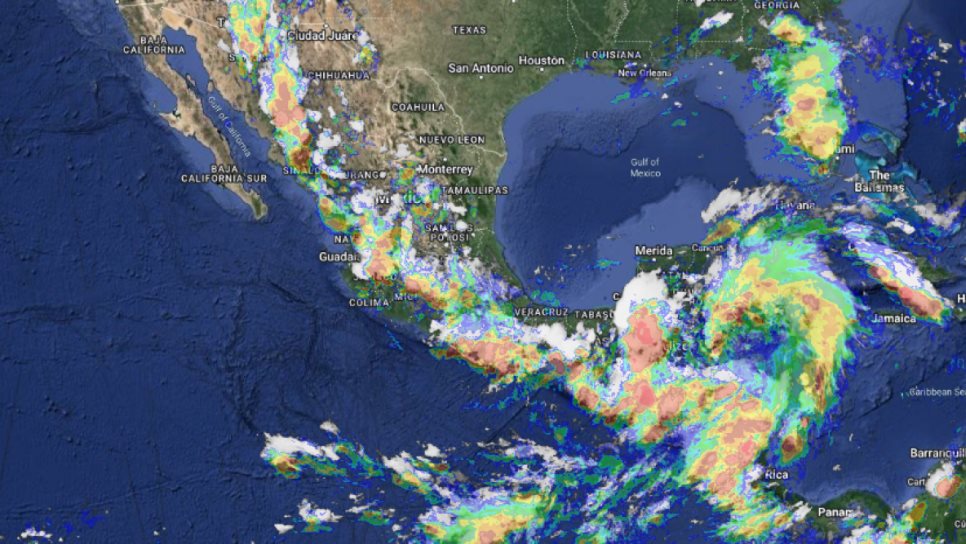 Zona de baja presión recorrerá la Península de Yucatán