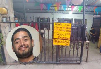 Daniel y su familia venden tacos en apoyo de Ricardo, el repartidor de tortillas atropellado en Los Mochis