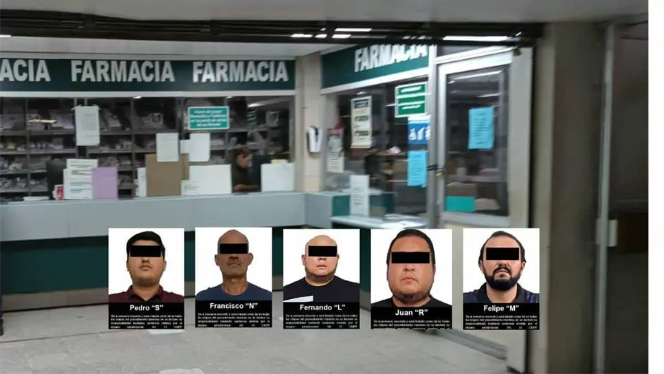 Los detenidos.