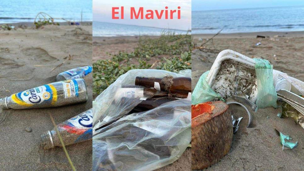 Así amanece la playa de El Maviri tras un fin de semana de visitas | FOTOS