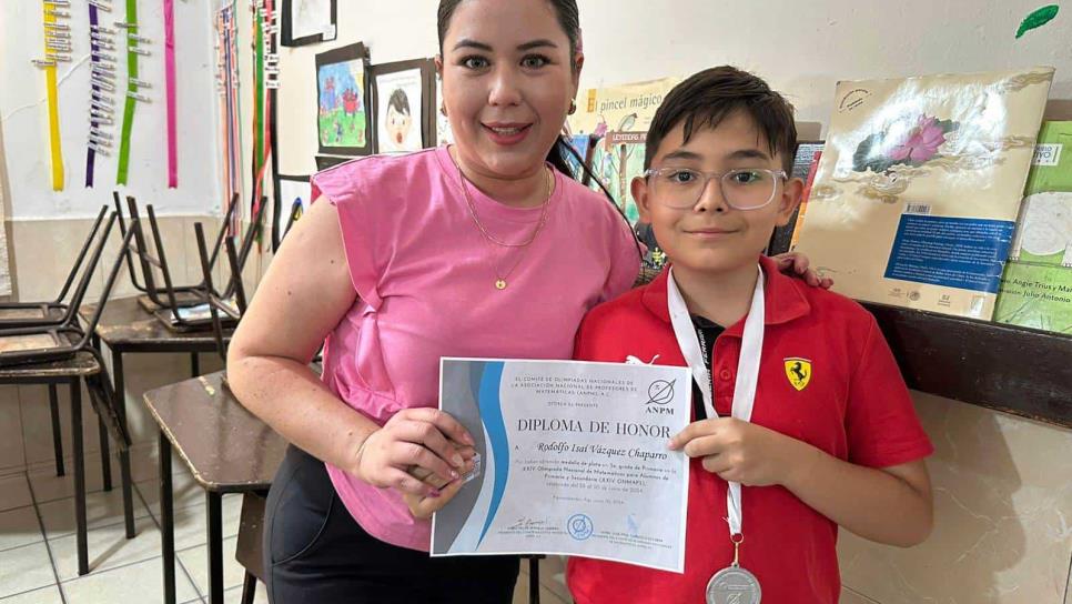 Rodolfo, el brillante niño que ganó plata en la XXIV Olimpiada Nacional de Matemáticas