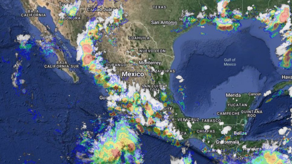 Se esperan lluvias fuertes en el noroeste de México.