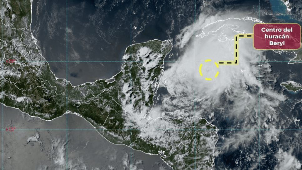 Emiten Alerta Roja en Quintana Roo ante inminente llegada de «Beryl»