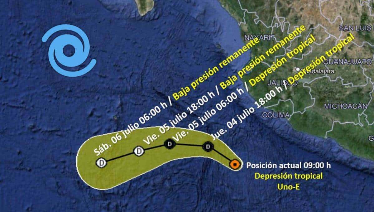 Así la posible trayectoria del ciclón.