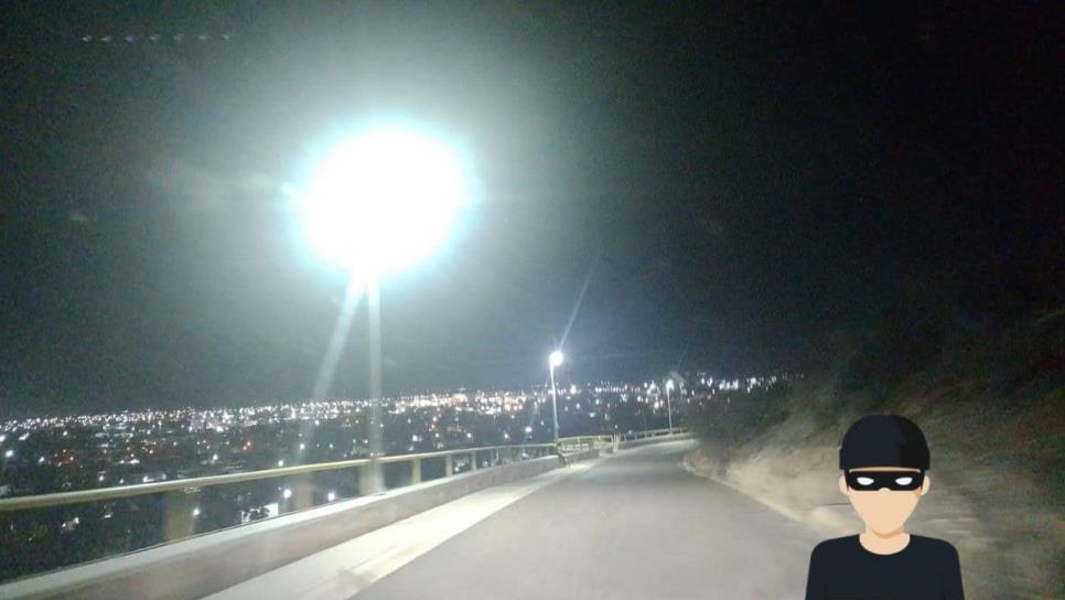 De nuevo roban el cableado del Cerro de la Memoria en Los Mochis