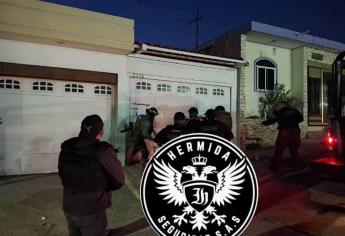 Operativo de la Marina en casas Culiacán deja 9 detenidos, aseguran armas, vehículos y droga