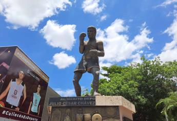 Julio César Chávez tiene su propia estatua, está en Culiacán 