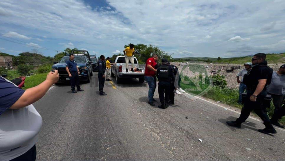 Aparatoso accidente en Escuinapa deja a 5 personas lesionadas cuando viajaban a Mazatlán