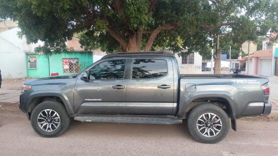 Localizan en Culiacán camioneta robada en Estados Unidos