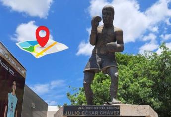 ¿En qué lugar de Culiacán se encuentra la estatua de Julio César Chávez?