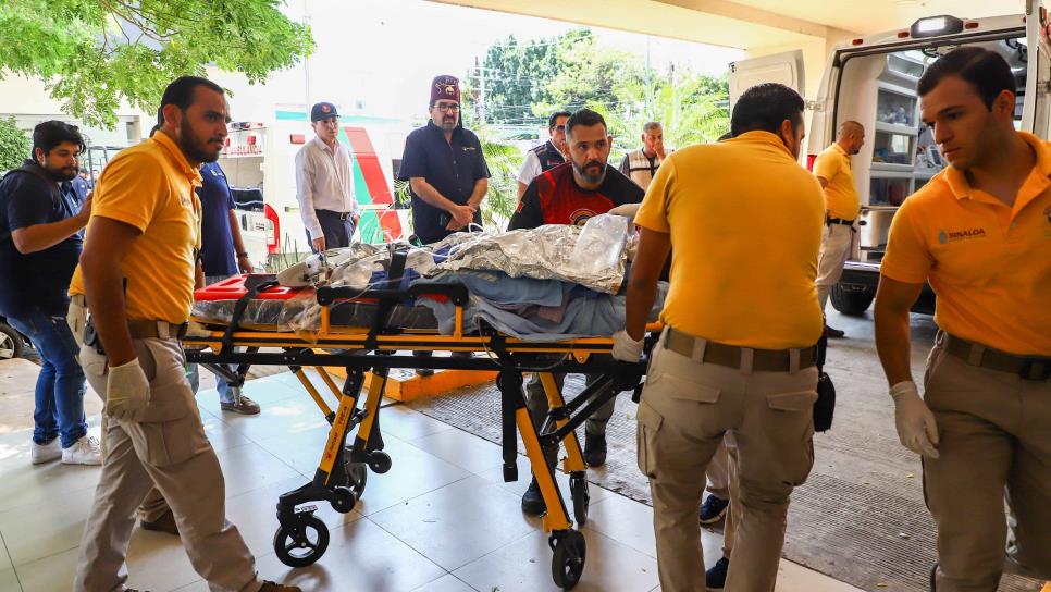 Ángel Alexander, niño quemado en Guasave, llega al Pediátrico de Culiacán