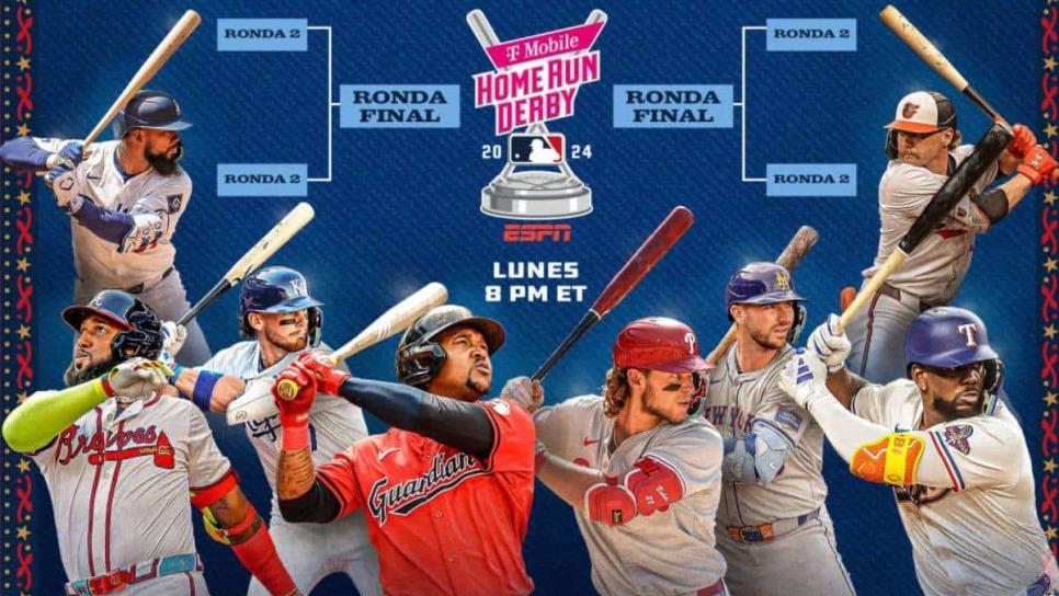 Estos son los 8 peloteros que disputarán el Home Run Derby 2024 de Grandes Ligas