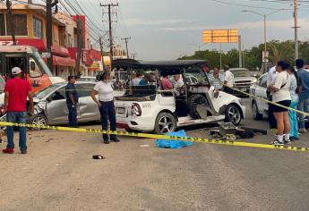 Mujer adulta muere tras chocar la pulmonía en la que viajaba en Mazatlán