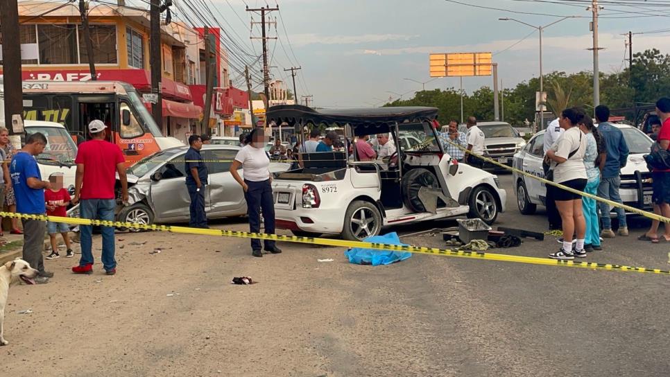 Mujer adulta muere tras chocar la pulmonía en la que viajaba en Mazatlán