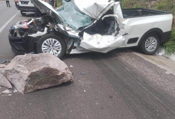 Muere mazatleco al caerle enorme piedra de cerro por la Mazatlán-Durango