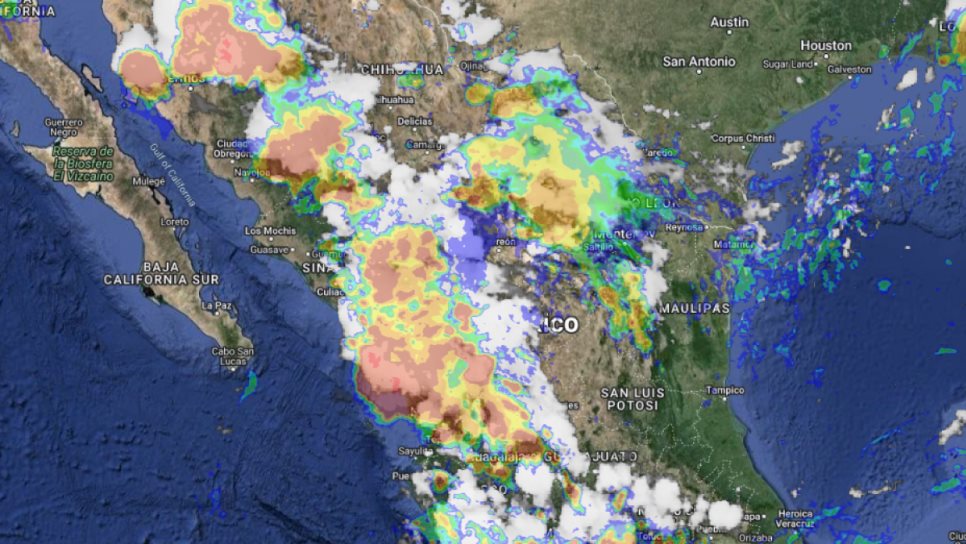 Se esperan lluvias fuertes para Sinaloa y el noroeste de México