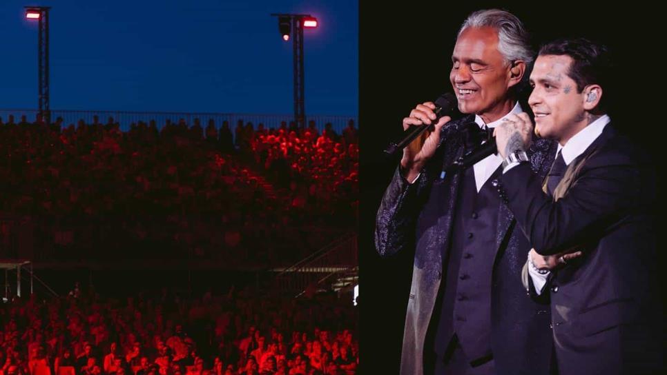 Christian Nodal sorprende con un tango junto a Andrea Bocelli