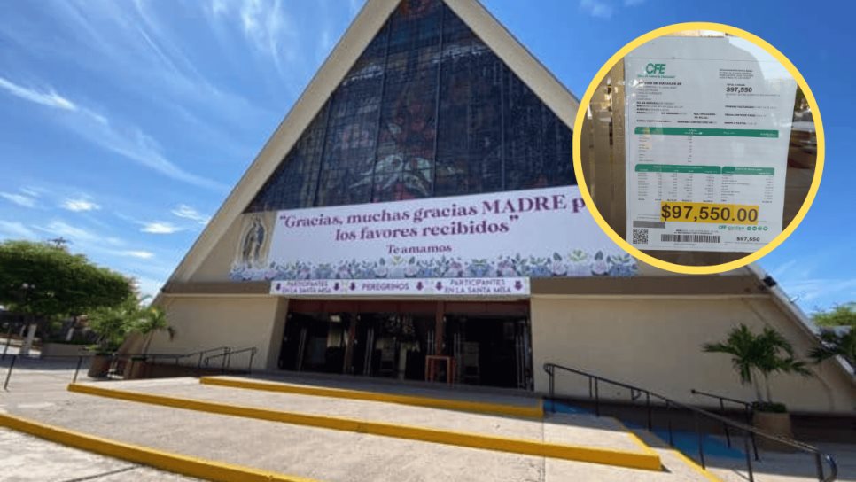 ¿Cuánto llegó de luz en el templo de La Lomita en Culiacán?