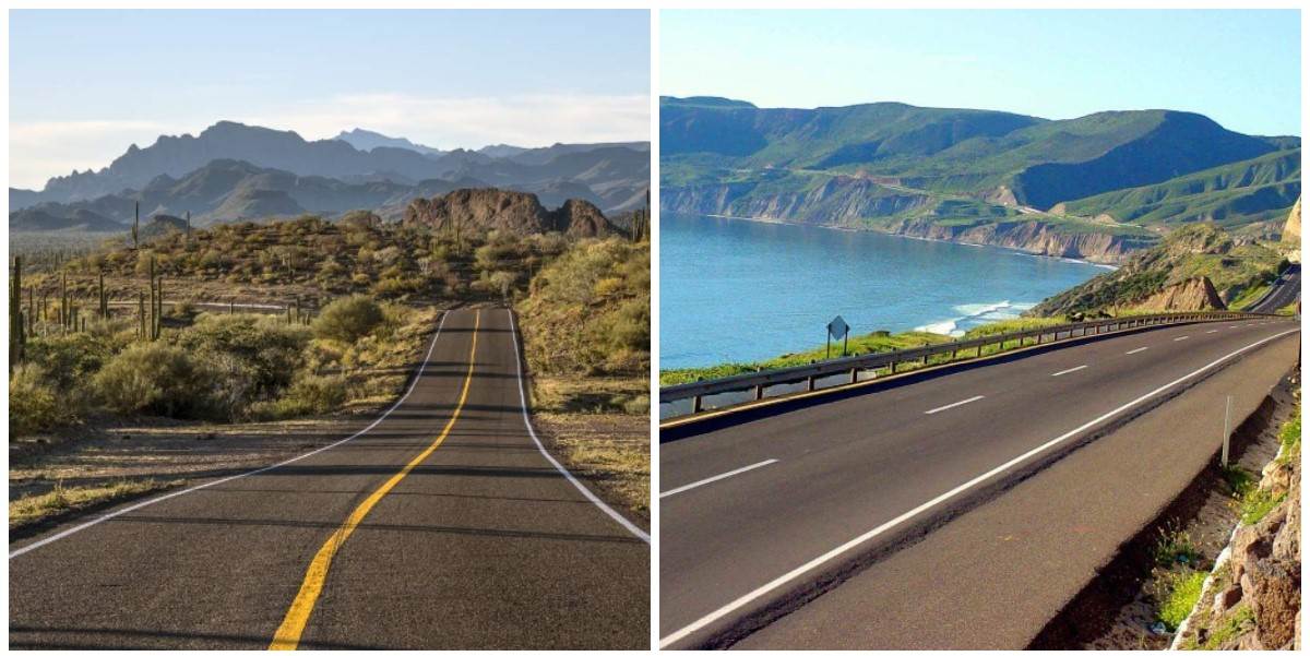 Carretera Transpeninsular, con paisajes considerados los más bonitos de México Carretera Transpeninsular, con paisajes considerados los más bonitos de México