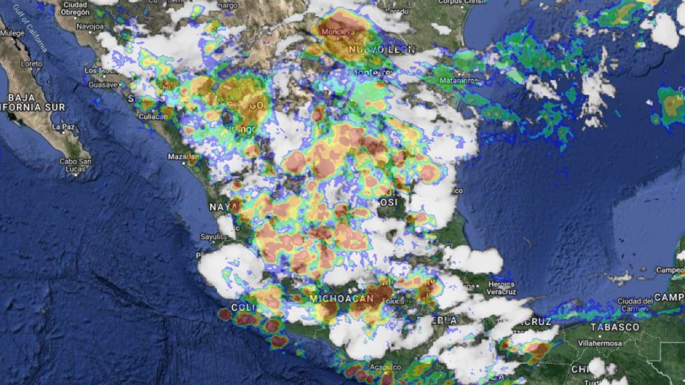 Monzón mexicano dejará lluvias fuertes en Sinaloa y otros tres estados