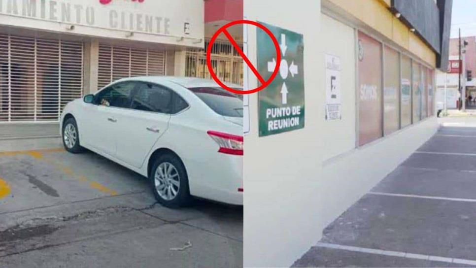 Desaparecen las banquetas en Los Mochis, comerciantes las destruyen para crear estacionamientos