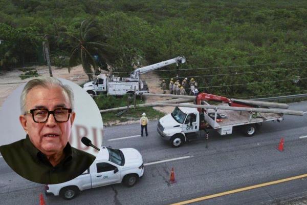 Rocha Moya atenderá apagones en Sinaloa con el superintendente de la CFE 