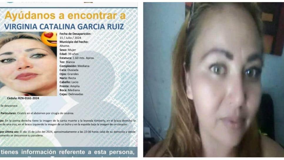 Buscan a Virginia Catalina, mujer de Los Mochis desaparecida; presumen que fue «levantada»