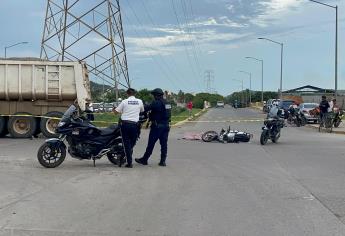 Motociclista muere aplastado por camión de carga en el fraccionamiento María Antonieta de Mazatlán 