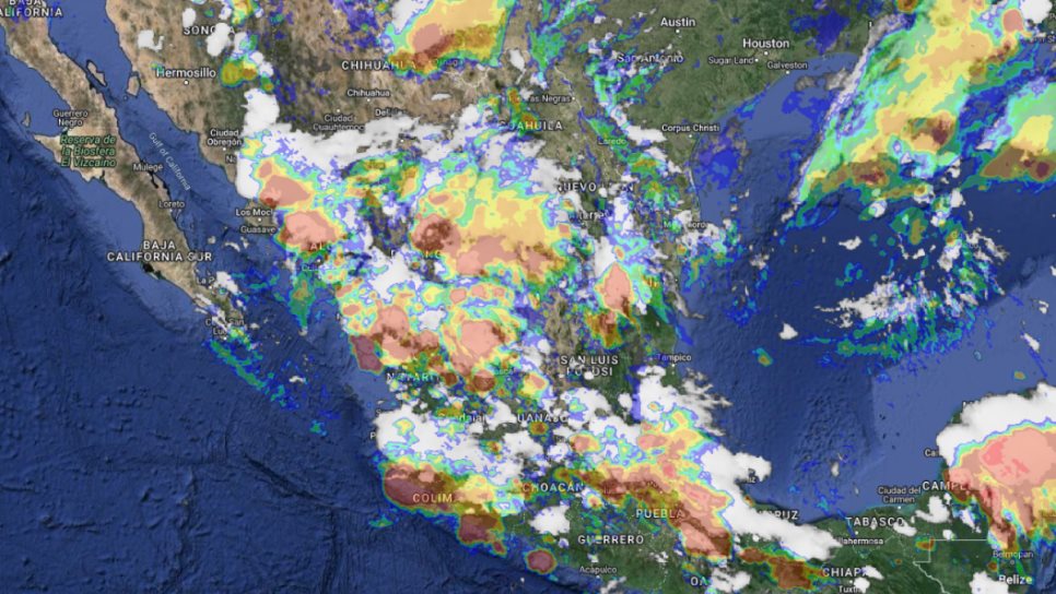 Continúa el pronóstico de lluvias intensas en el noroeste de México