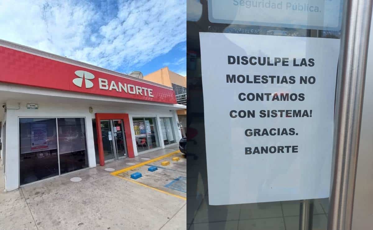 Por caída de Microsoft, Banorte suspende servicios por falta de sistema