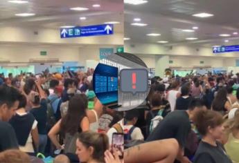 Tras caída de Microsoft, mexicanos cantan «Cielito Lindo» en aeropuerto colapsado / VIDEO