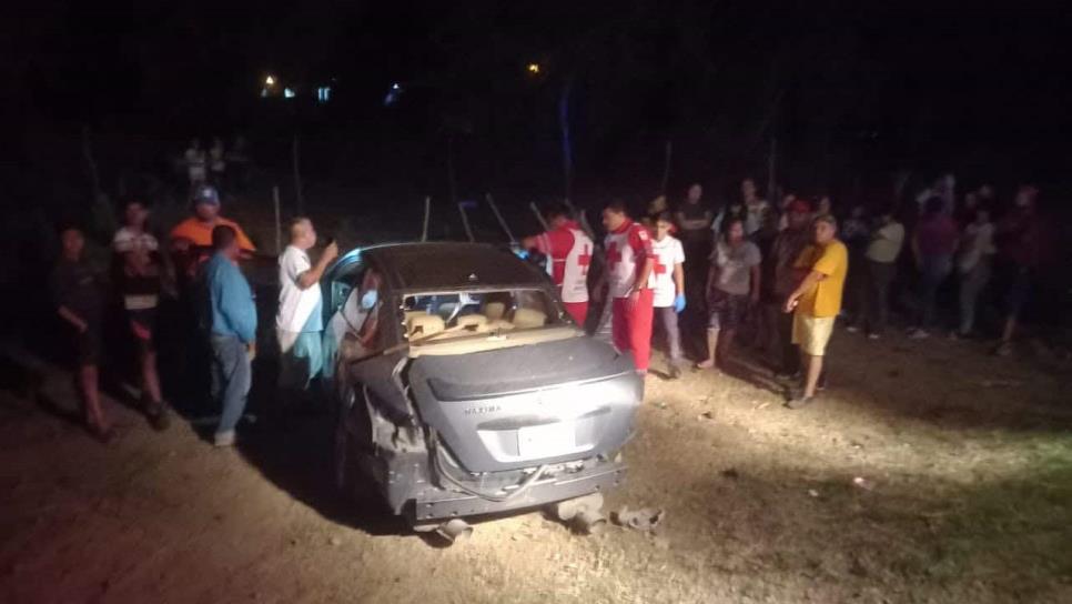 Hombre resulta gravemente lesionado tras aparatoso choque en Nio, Guasave 