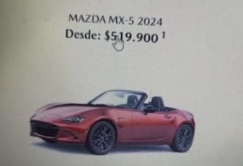 Mazda tomará acciones legales contra persona que «compró» auto en $500