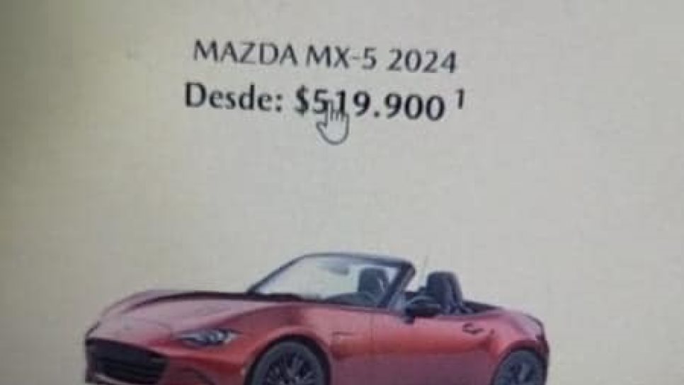 Mazda tomará acciones legales contra persona que «compró» auto en $500