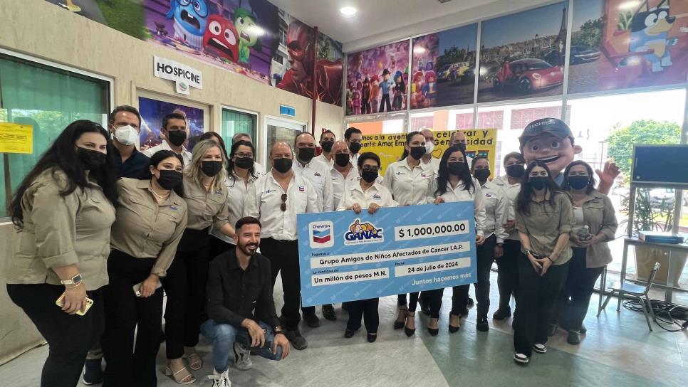 Grupo Horizon dona 1 millón de pesos a GANAC para atender a niños con cáncer en Culiacán